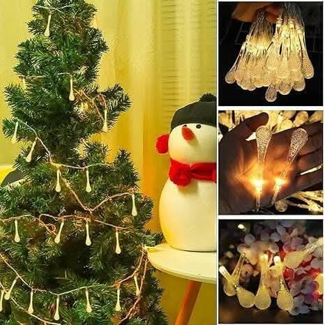 Decorative Water Drop Bulb String Lights (14 Lights)