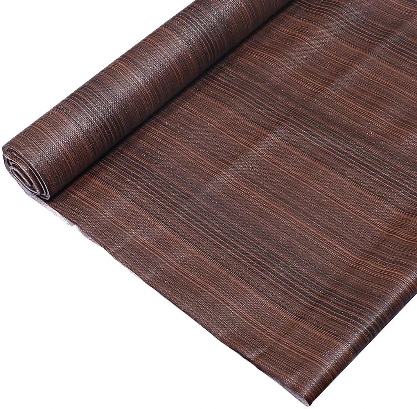 Mopak Decor ShelfLiner used for Wardrobe kitchen cabinet Drawer Slab Roll (Dark Brown Line)