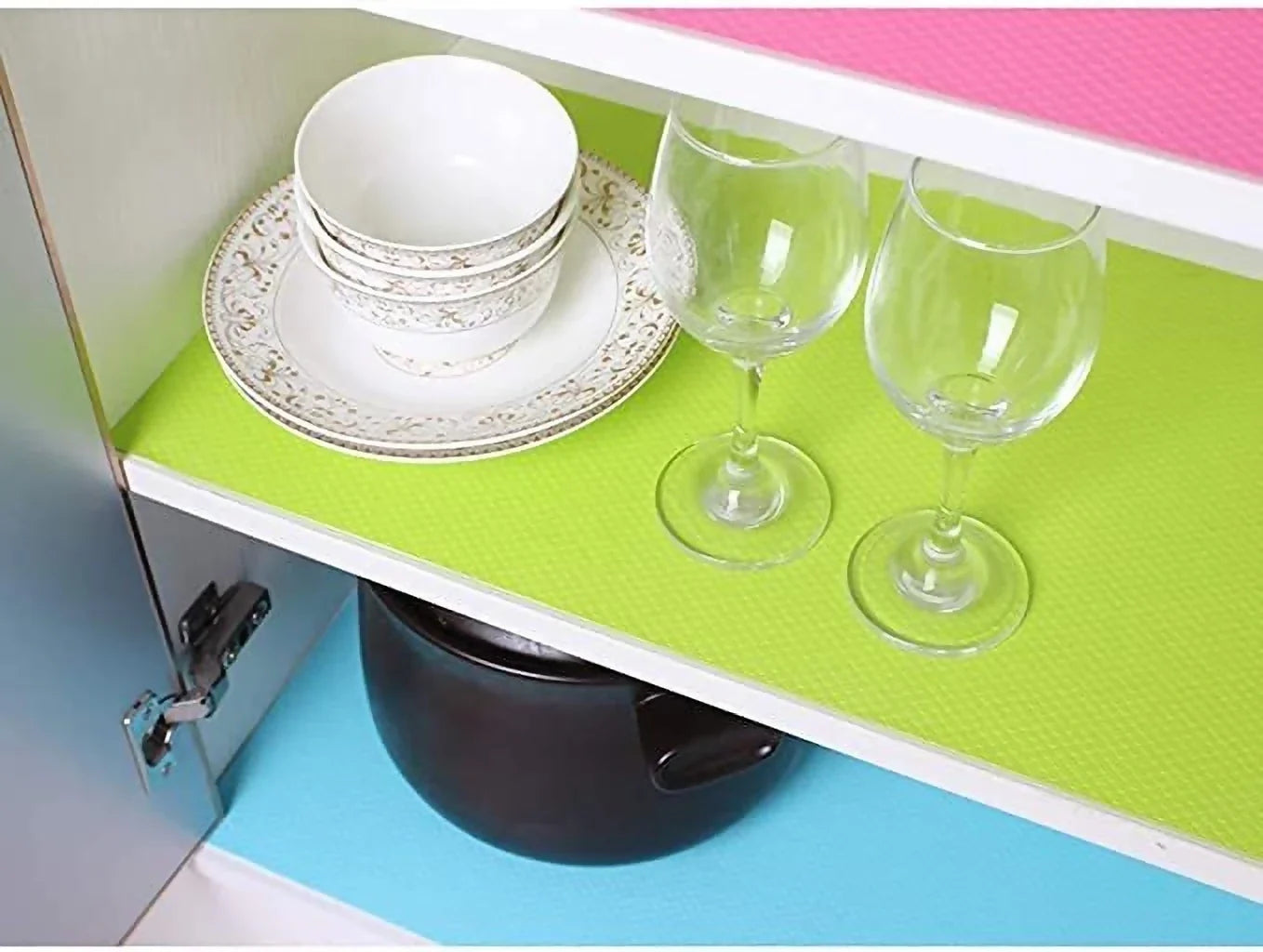 Mopak Decor Plain Eva Printed Solid Fridge Mat & Cover Pack of 1- (3Meters)