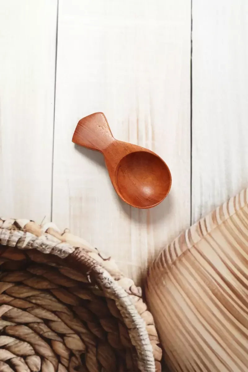 Bluevel Neem Wood Masala Spoon - 5 cm, Pack of 1