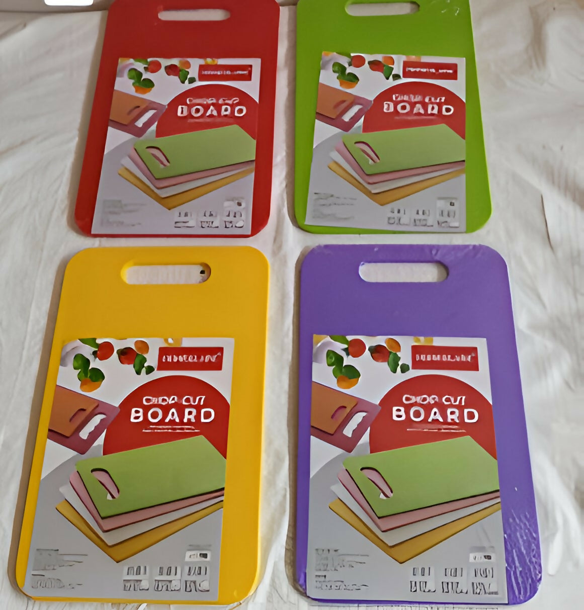 HOMEGLARE Plastic Vegetable Chopping Board(Random Colour , Single Pc)