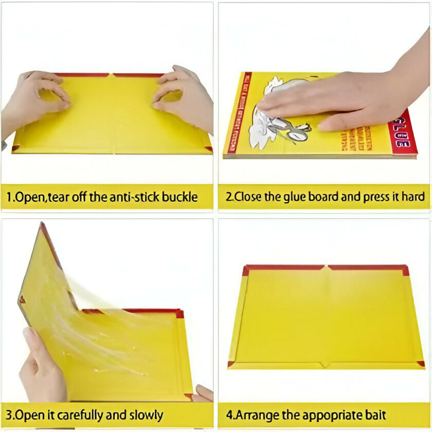 Sticky Glue Trap Pads for Rats, Mice, Lizards, and Rodents – Snap Trap (Pack of 5)