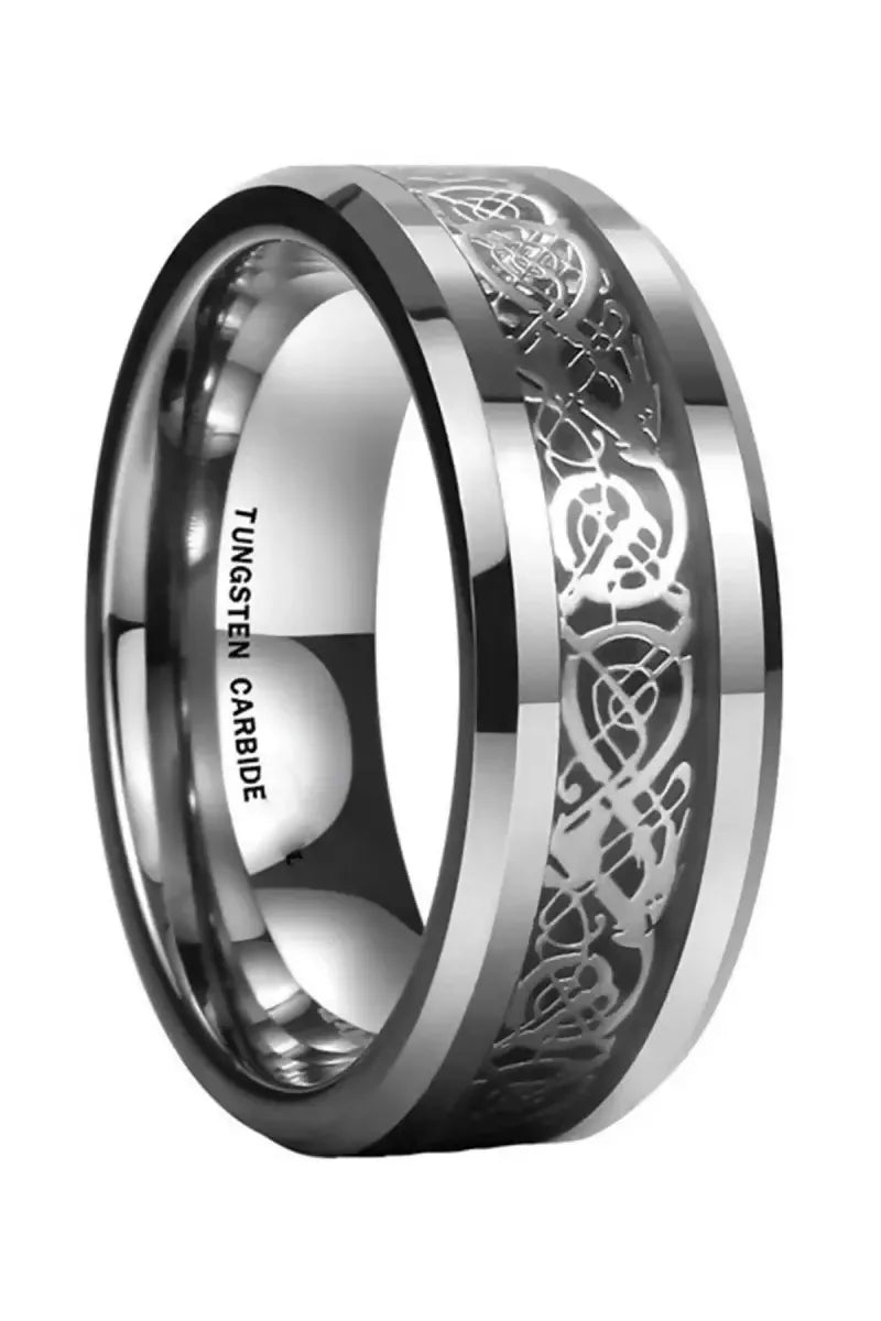 YouBella - Silver Plated Stainless Steel Ring Combo of 2 for Boys & Men(Blue & Silver,20)
