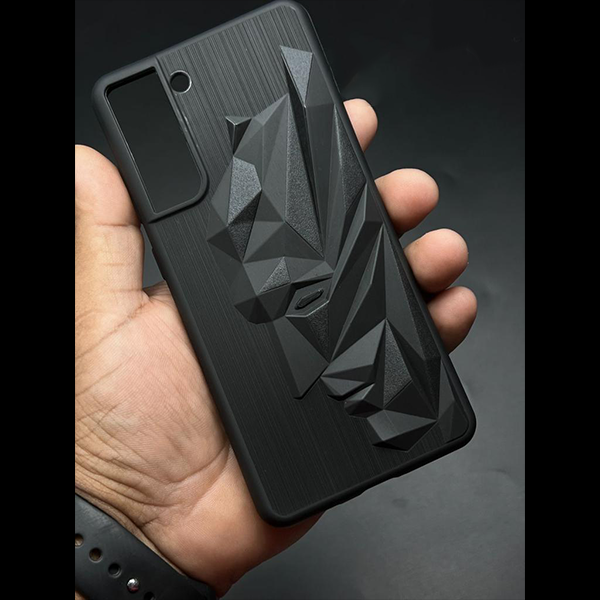 Superhero Engraved logo silicon Case for Samsung S21 FE