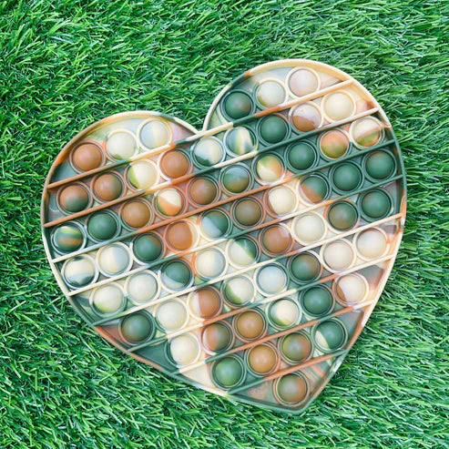 Camouflage Heart Push Pop It