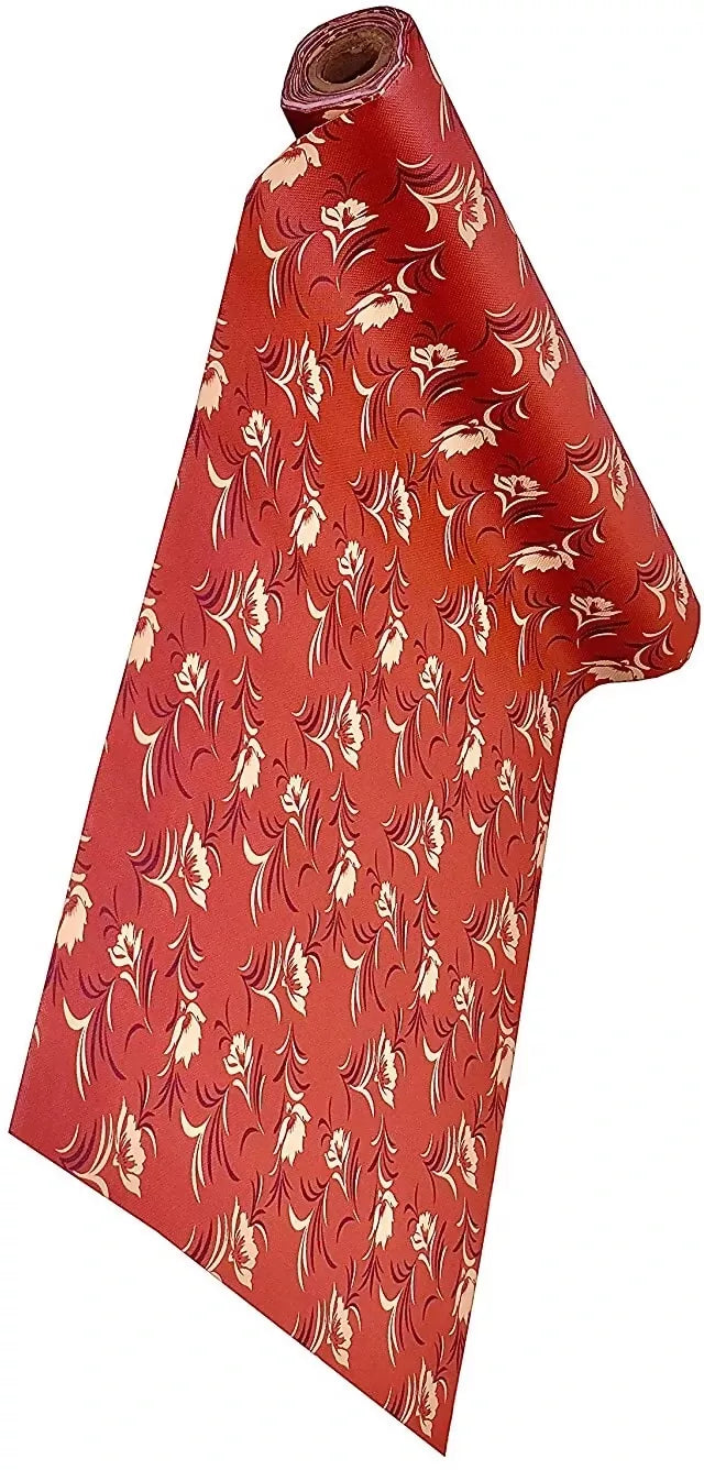 Mopak decor Polyester Solid Fridge Mat & Cover 50045 (Orange)