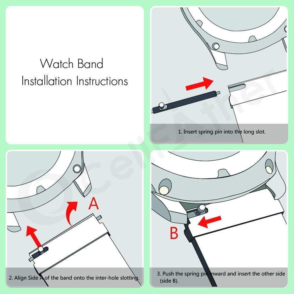Grey White Dotted Silicone Strap For Smart Watch 22mm