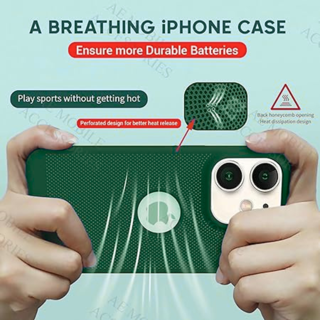 BREATHING DARK GREEN Silicone Case for Apple Iphone 11