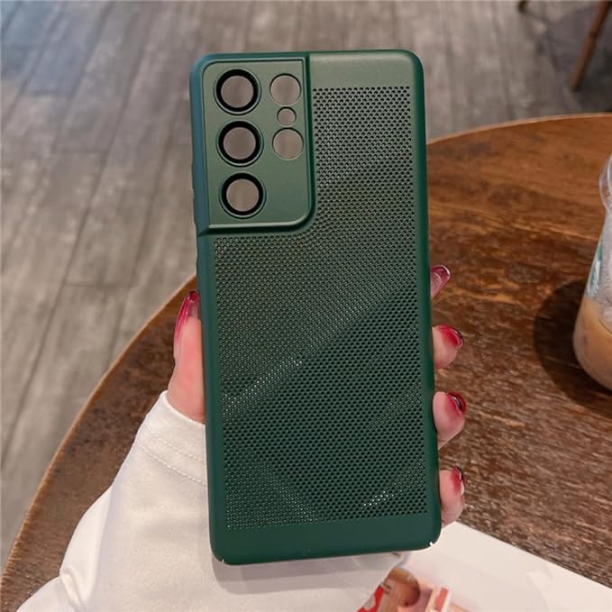 BREATHING DARK GREEN Silicone Case for Samsung S24 Ultra