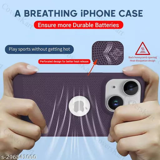 BREATHING DEEP PURPLE Silicone Case for Apple Iphone 14 Plus
