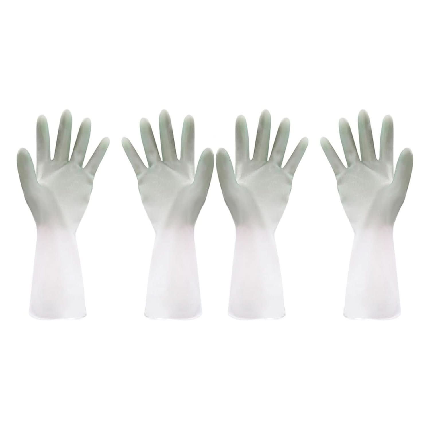 Latex Household Gloves (2 Pair  Mix Color)