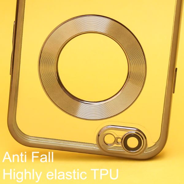 Black 6D Chrome Logo Cut Transparent Case for Apple iphone 6/6s