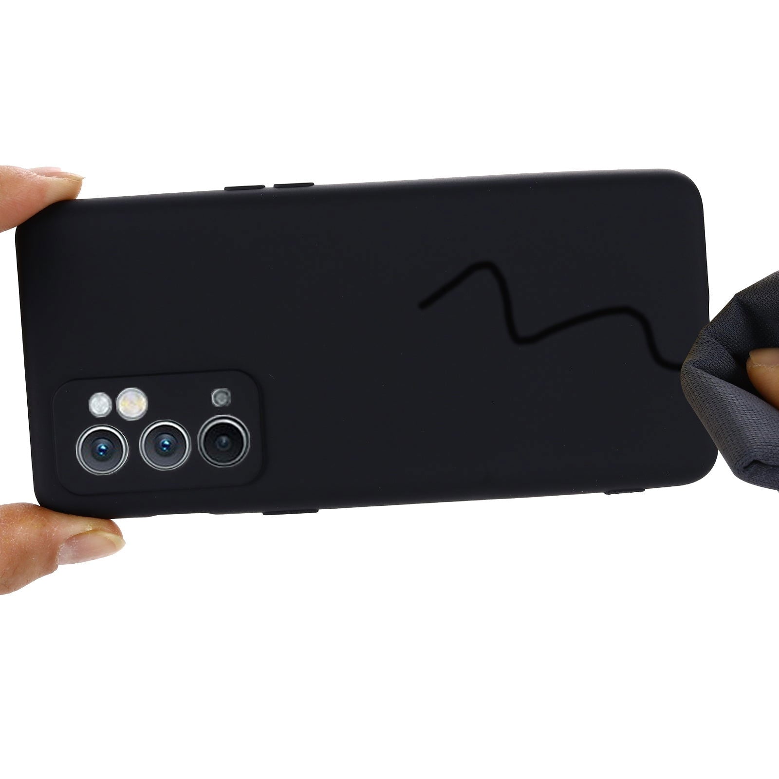 Black Camera Original Silicone Case for Oneplus 9RT