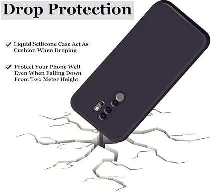 Black Camera Original Silicone Case for Redmi Note 8 Pro