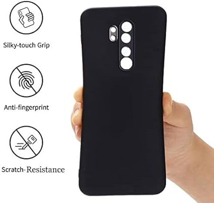 Black Camera Original Silicone Case for Redmi Note 8 Pro