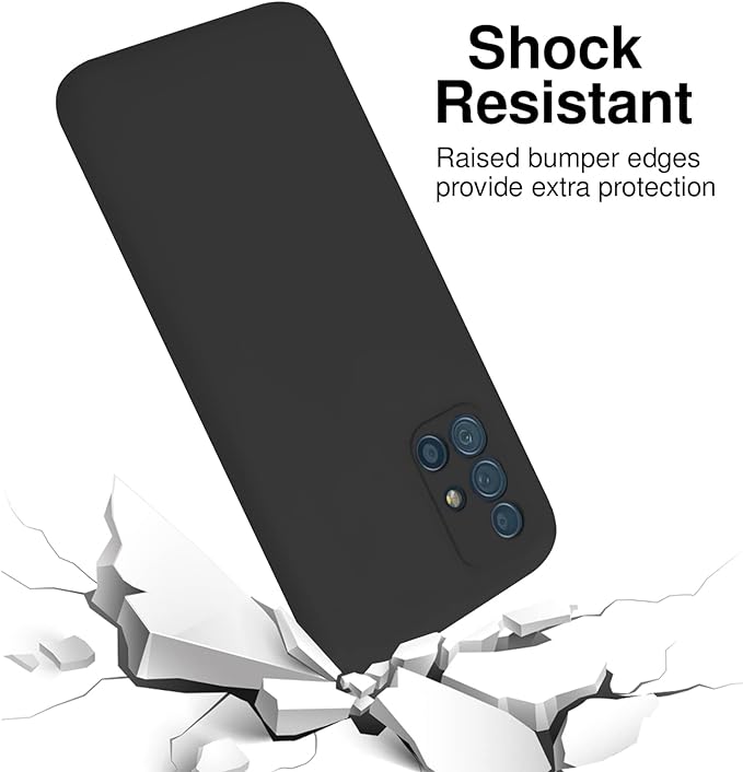 Black Camera Original Silicone Case for Samsung A71