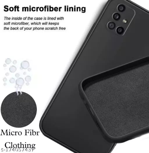 Black Camera Original Silicone Case for Samsung A71