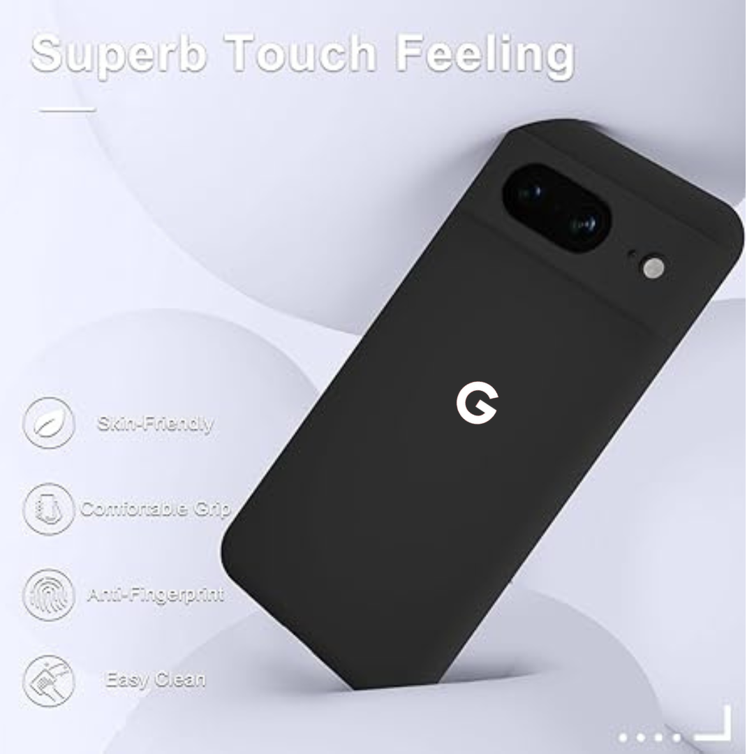 Black Camera Original Silicone case for Google Pixel 8a