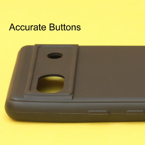 Black Candy Logo cut Silicone Case for Google Pixel 6A