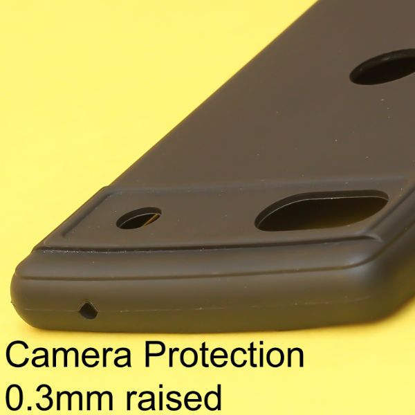 Black Candy Logo cut Silicone Case for Google Pixel 6A