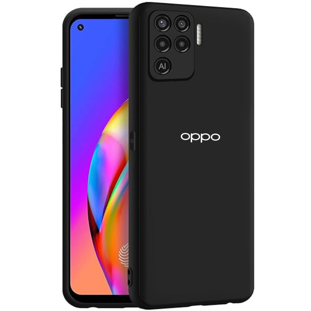 Black Candy Silicone Case for Oppo F19 Pro
