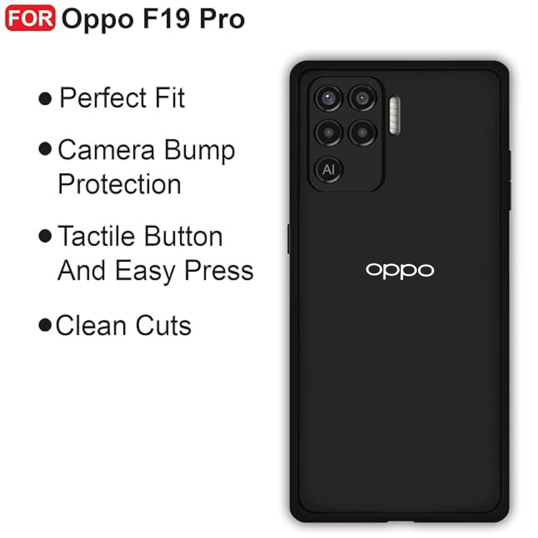 Black Candy Silicone Case for Oppo F19 Pro