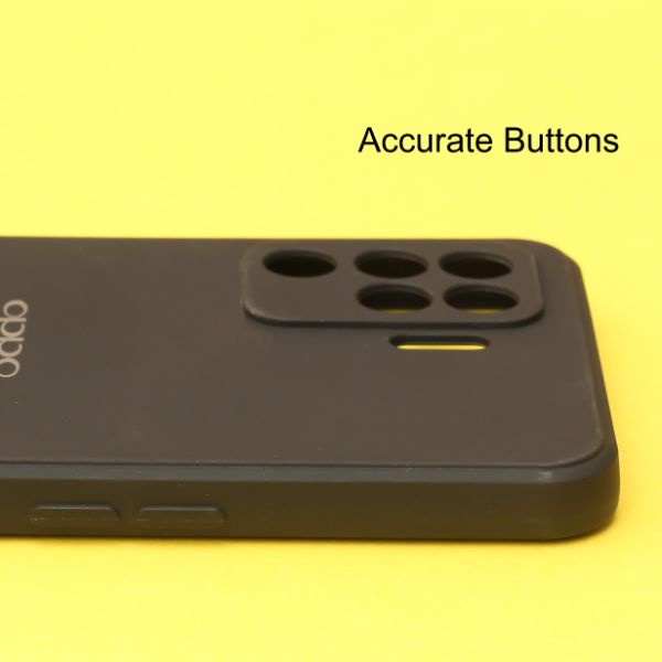Black Candy Silicone Case for Oppo F19 Pro