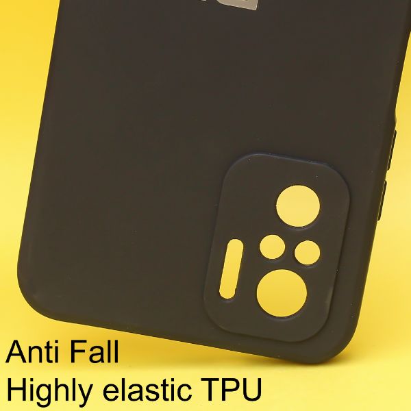 Black Candy Silicone Case for Redmi note 10 4g
