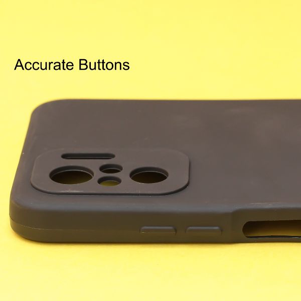 Black Candy Silicone Case for Redmi note 10 4g