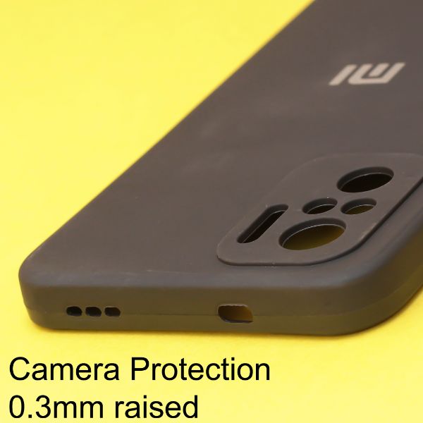 Black Candy Silicone Case for Redmi note 10 4g