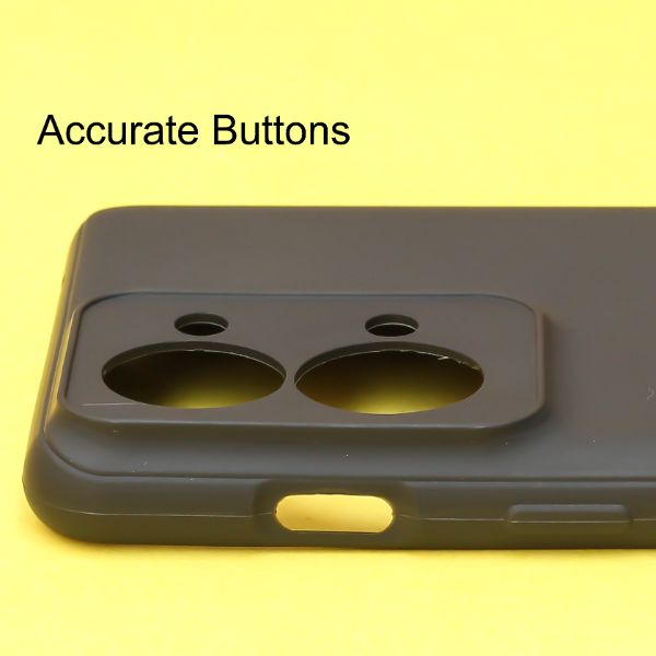 Black Candy Silicone with Apple Logo Case for Oneplus Nord 2T