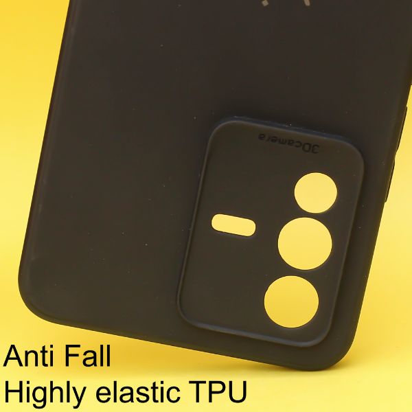 Black Candy silicone Case for Vivo V23