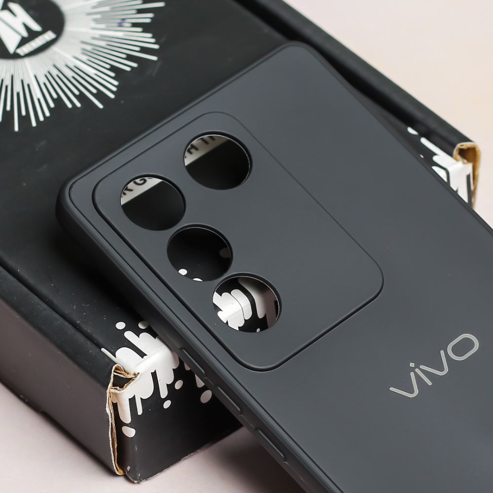 Black Candy silicone Case for Vivo V27