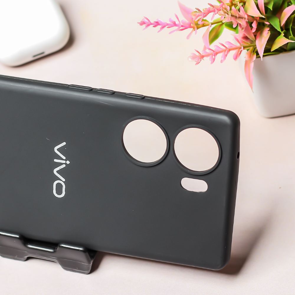 Black Candy silicone Case for Vivo V29e