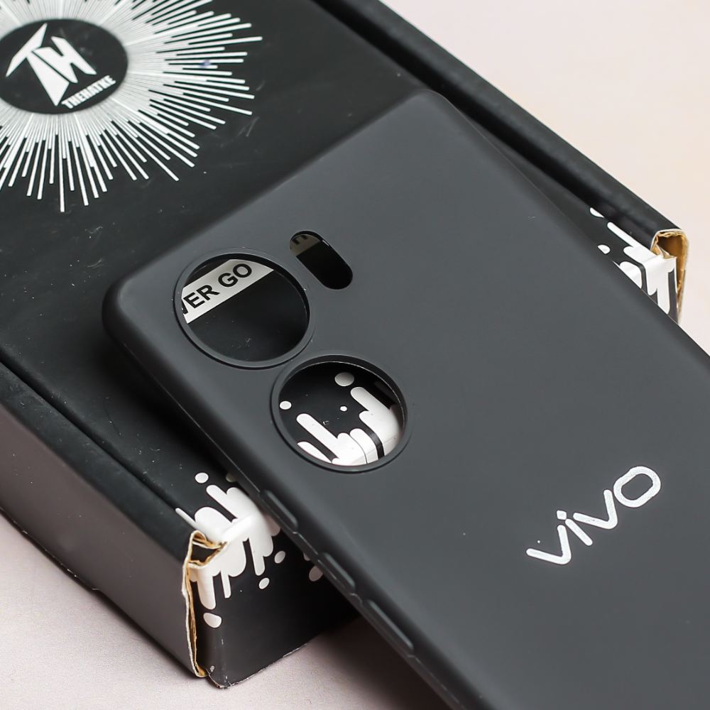 Black Candy silicone Case for Vivo V29e