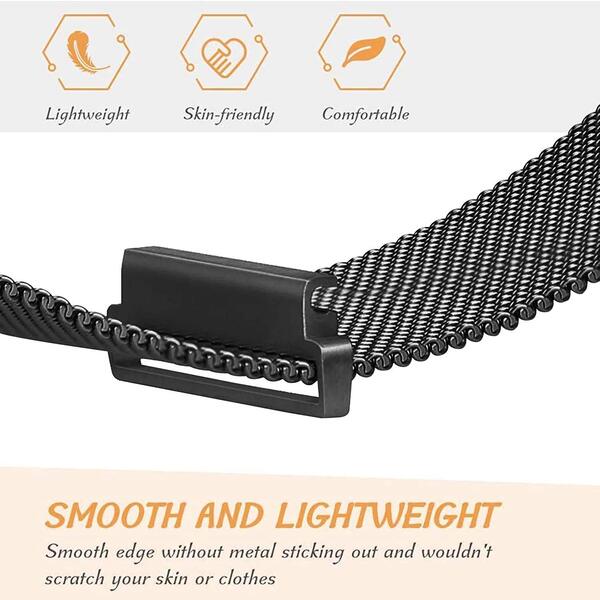 Black Chain Strap For Smart Watch (22mm)