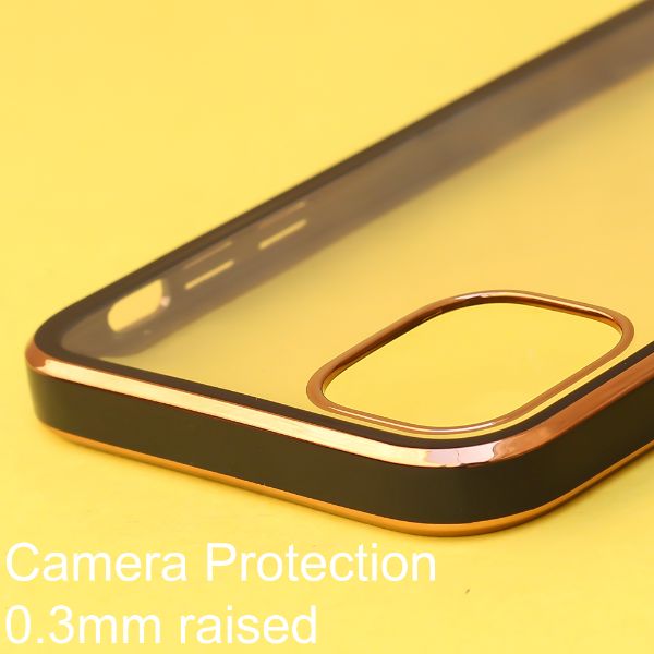 Black Electroplated Transparent Case for Apple iphone 11