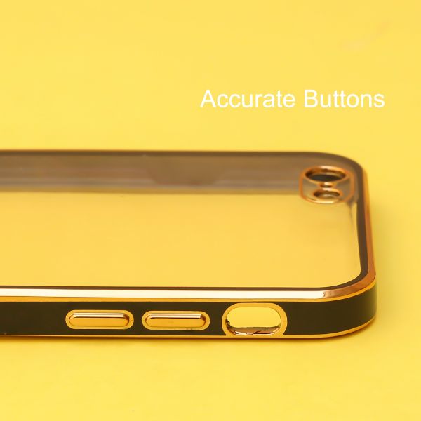 Black Electroplated Transparent Case for Apple iphone 6/6s