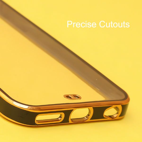 Black Electroplated Transparent Case for Apple iphone 6 plus/6s plus