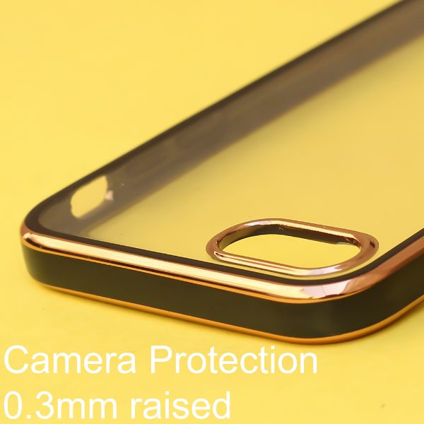 Black Electroplated Transparent Case for Apple iphone 7