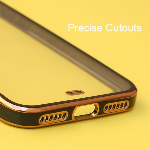 Black Electroplated Transparent Case for Apple iphone 7