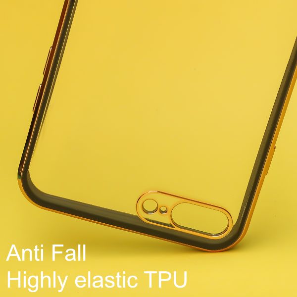 Black Electroplated Transparent Case for Apple iphone 7 Plus