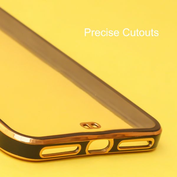 Black Electroplated Transparent Case for Apple iphone 7 Plus