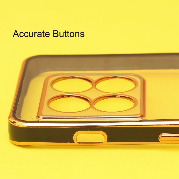 Black Electroplated Transparent Case for Oneplus 10 Pro