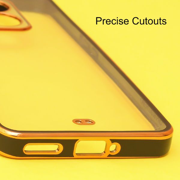 Black Electroplated Transparent Case for Oneplus 10 Pro