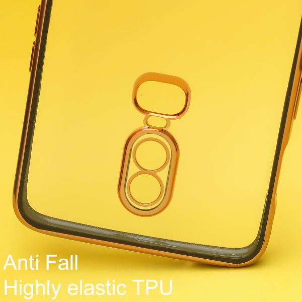 Black Electroplated Transparent Case for Oneplus 6