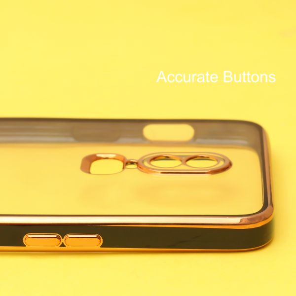 Black Electroplated Transparent Case for Oneplus 6