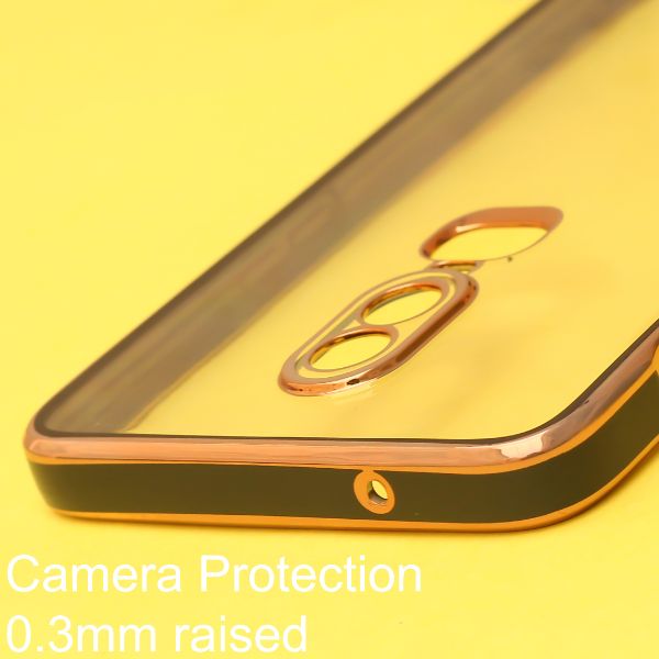 Black Electroplated Transparent Case for Oneplus 6