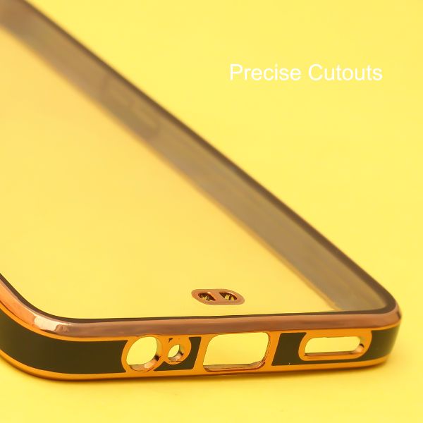 Black Electroplated Transparent Case for Oneplus 6