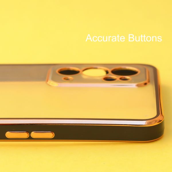 Black Electroplated Transparent Case for Oneplus 9RT